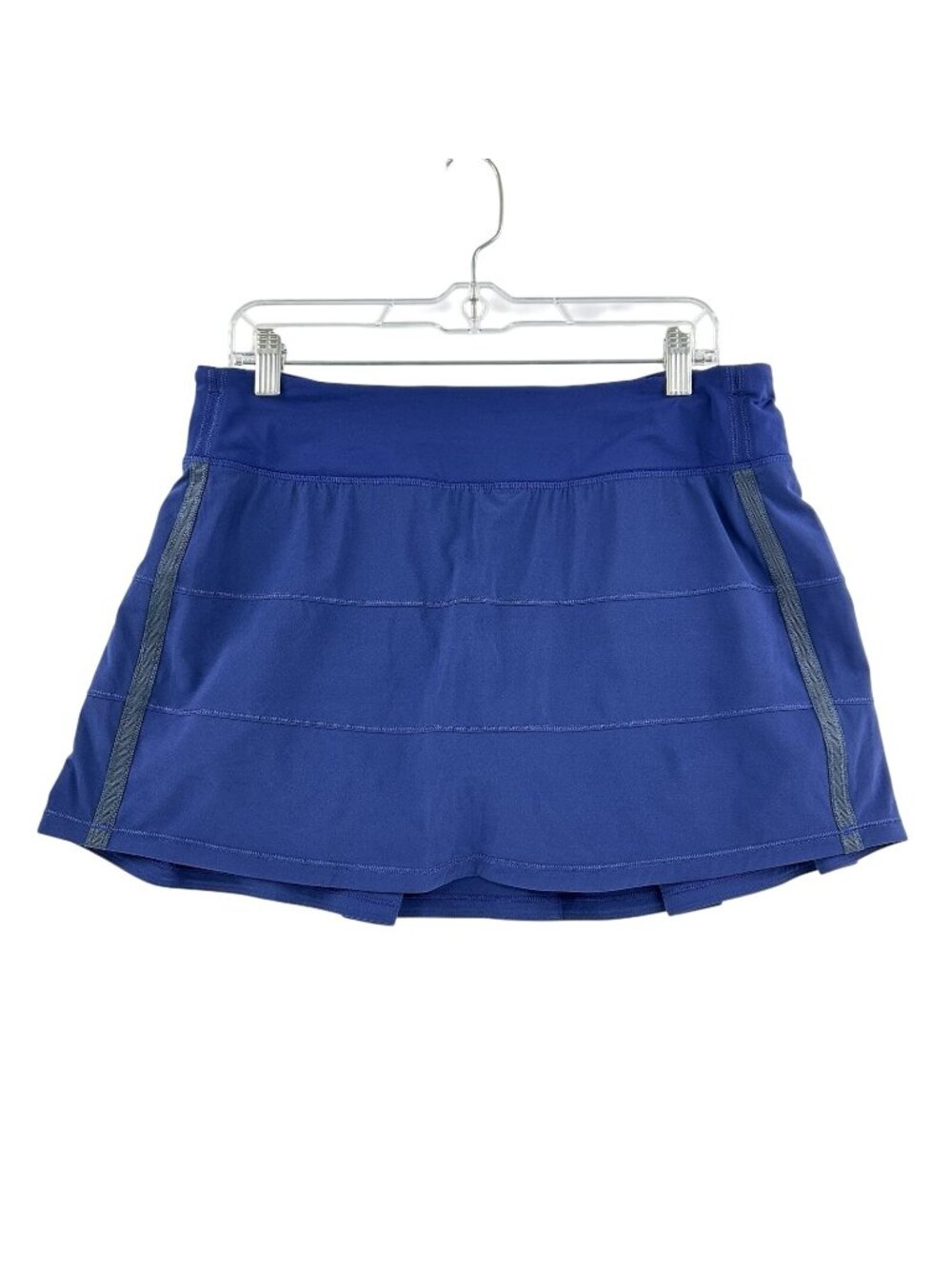 Lululemon Pace Rival Mid-Rise Pleat Skirt Blue Lined Women's Size 10 Tennis Run